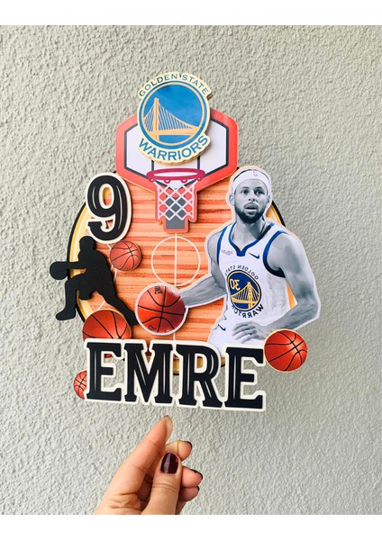Basketbol Temalı Erkek Çocuk Doğum Günü Süsü Basketbol Temalı Pasta Süsü Cake TOPPER(22X18CM) fırsatları