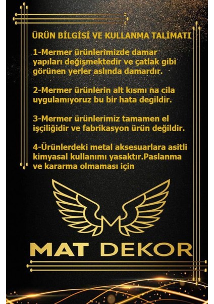 Puro Küllük Mermer Gold Mercan Figür