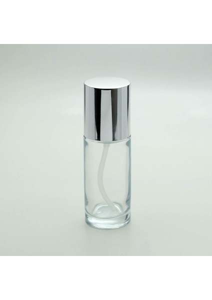 Losyon Ve Krem Şişesi 50 Ml 3 Adet Boş Şeffaf Gri Kapaklı