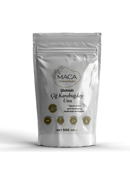 Maca Glutensiz Keşifler Glutensiz Çiğ Karabuğday Unu 500 gr