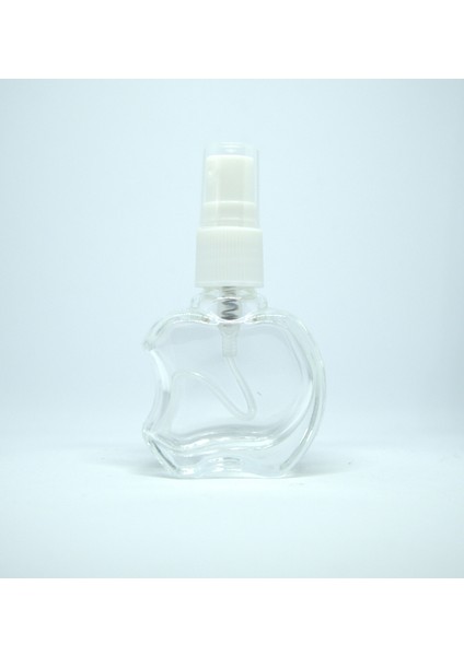 Parfüm Ve Kolonya Şişesi 8 Ml 5 Adet (TEKRAR DOLDURULABİLİR) Boş Elma Cam Beyaz Sprey Şişe