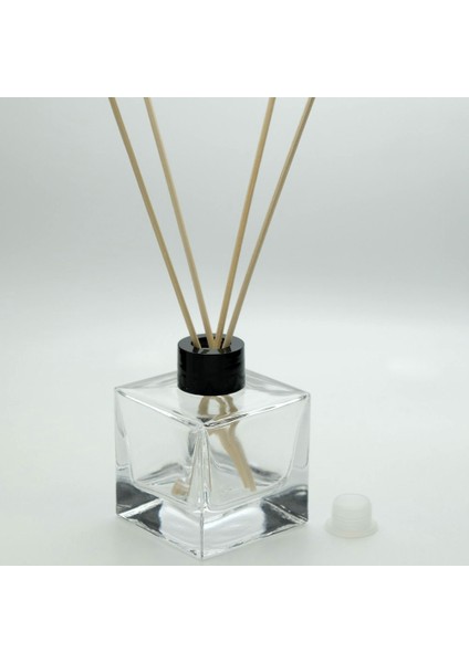 Parfüm Şişesi 110 ml (3 Adet) Kare Bambu Boş Şişe modelleri