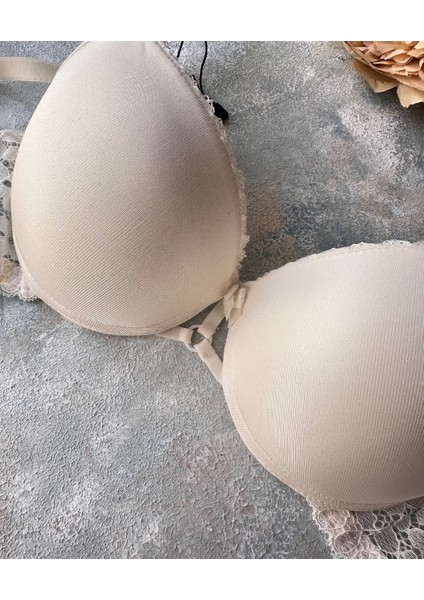 Günlük Kullanım Full Push-Up Yanları Dantelli Önü Halka Detaylı Sütyen indirimleri
