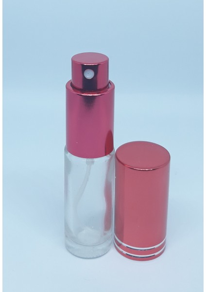 Parfüm Şişesi 5 ml (3 Adet) Sarı Metal Sprey ve Kapak Boş