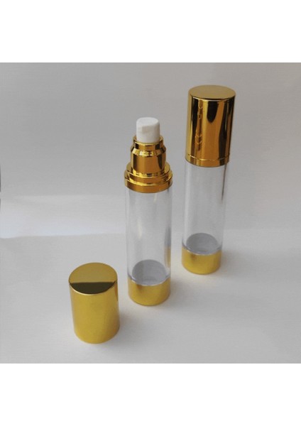 Krem ve Losyon Şişesi 50 ml (4 Adet) (TEKRAR DOLDURULABİLİR) Boş Airless Şişe