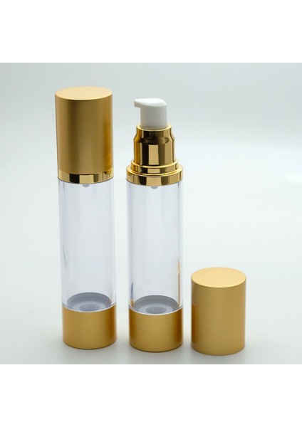 Krem ve Losyon Şişesi 50 ml (4 Adet) (TEKRAR DOLDURULABİLİR) Boş Airless Şişe