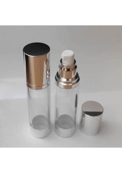 Krem ve Losyon Şişesi 50 ml (4 Adet) (TEKRAR DOLDURULABİLİR) Boş Airless Şişe