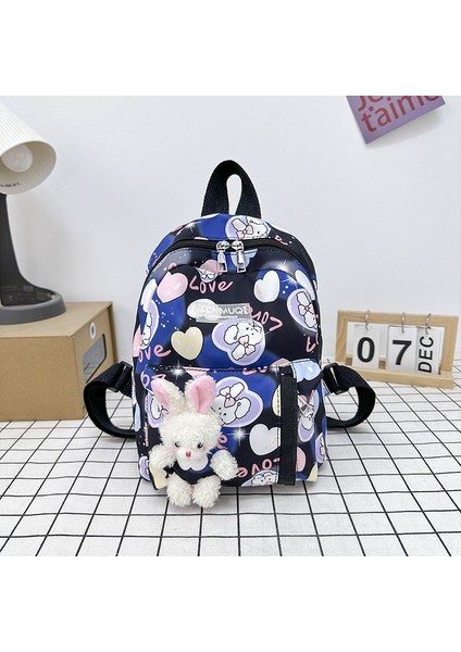 Yeni Anaokulu Okul Çantası Karikatür Sevimli Tavşan Öğrenci Kanvas Sırt Çantası Çocuk Hafif Küçük Sırt Çantası (Yurt Dışından)