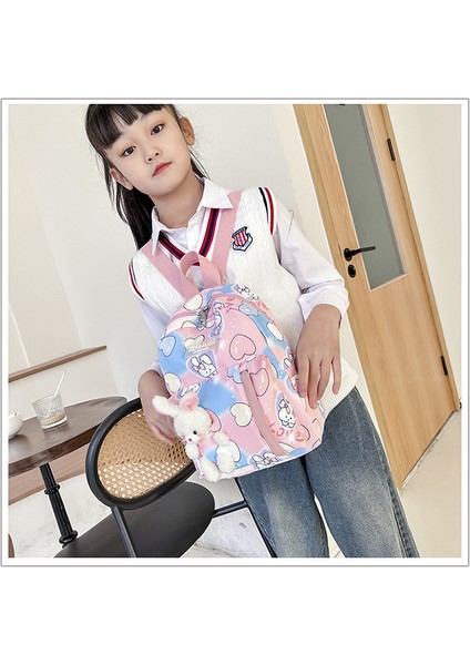 Yeni Anaokulu Okul Çantası Karikatür Sevimli Tavşan Öğrenci Kanvas Sırt Çantası Çocuk Hafif Küçük Sırt Çantası (Yurt Dışından) fırsatları