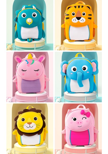 Yeni Neopren Malzeme Çocuk Çantası Karikatür Sevimli 3D Üç Boyutlu Şekil Anaokulu Küçük Okul Çantası Hafif Sırt Çantası Çıkıyor (Yurt Dışından) fırsatları