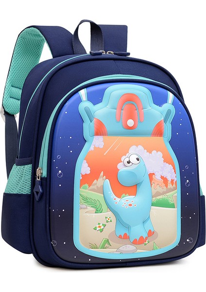 Çocuk Okul Çantaları 4-8 Yaşında Anaokulu Sırt Çantası Büyük Kapasiteli Su Geçirmez Birinci Sınıf Dinozor Okul Çantası Ilkokul Öğrenci Sırt Çantası (Yurt Dışından)