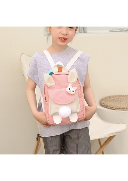 Karikatür Sevimli Ins Tarzı Tavşan Kulakları Çocuk Anaokulu Sırt Çantası Küçük Taze Moda Hafif Sırt Çantası (Yurt Dışından) fırsatları