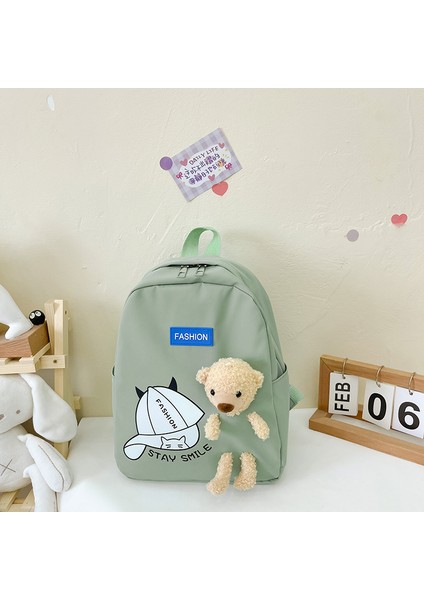 Anaokulu Bebek Çantası Ultra Hafif Okul Çantası Erkek ve Kız Için Evrensel Sırt Çantası Sevimli Karikatür Ayı Çocuk Sırt Çantası (Yurt Dışından)