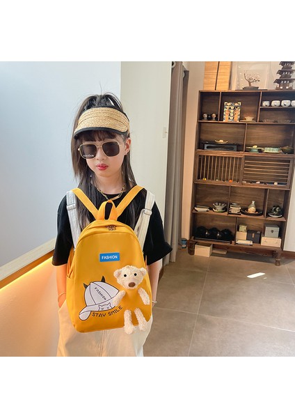 Anaokulu Bebek Çantası Ultra Hafif Okul Çantası Erkek ve Kız Için Evrensel Sırt Çantası Sevimli Karikatür Ayı Çocuk Sırt Çantası (Yurt Dışından) modelleri