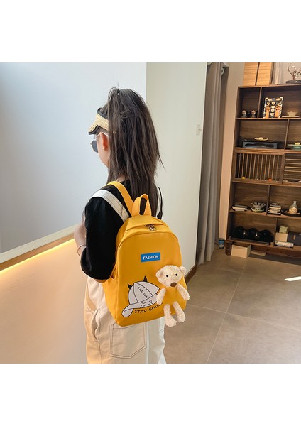 Anaokulu Bebek Çantası Ultra Hafif Okul Çantası Erkek ve Kız Için Evrensel Sırt Çantası Sevimli Karikatür Ayı Çocuk Sırt Çantası (Yurt Dışından) indirimleri