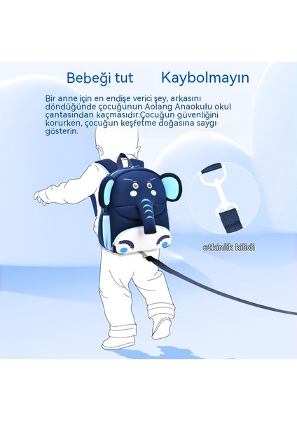 Yeni Anaokulu Okul Çantası Karikatür Sevimli Bebek Mini Çocuk Sırt Çantası Dalış Malzemesi Hafif Anti-Kayıp Sırt Çantası (Yurt Dışından)