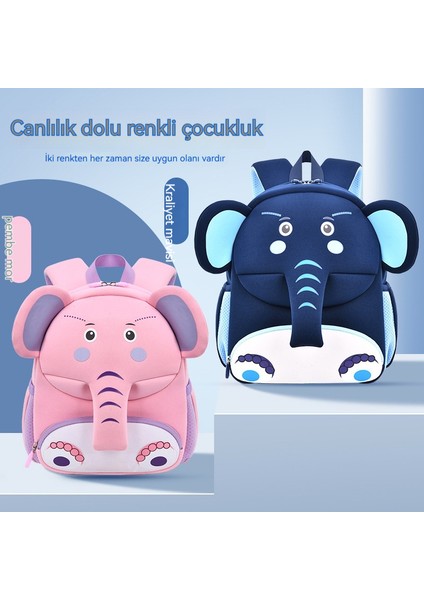 Yeni Anaokulu Okul Çantası Karikatür Sevimli Bebek Mini Çocuk Sırt Çantası Dalış Malzemesi Hafif Anti-Kayıp Sırt Çantası (Yurt Dışından)