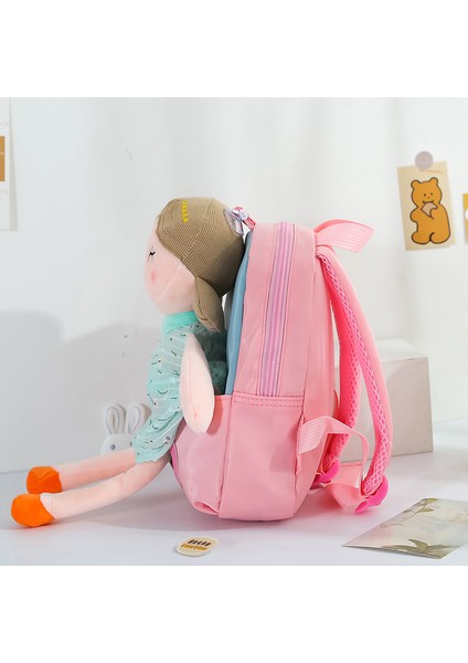 Sırt Çantası Sevimli Çocuk Okul Öncesi Naylon Okul Çantası Karikatür Peluş Kız Anaokulu Hafif Küçük Sırt Çantası (Yurt Dışından) fırsatları