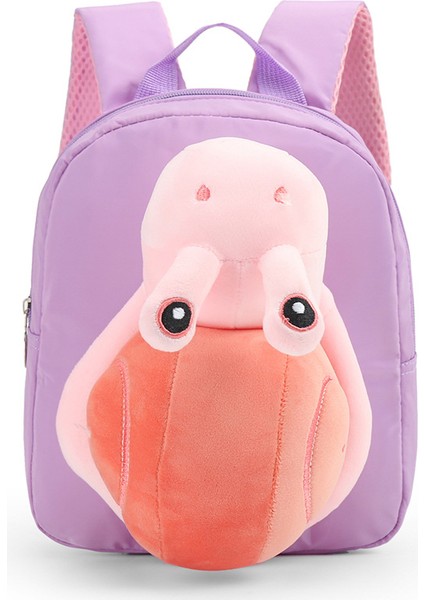 Karikatür Peluş Salyangoz Sevimli Çocuk Sırt Çantası Anaokulu Kız Bebek Hafif Moda Sevimli Sırt Çantası (Yurt Dışından)