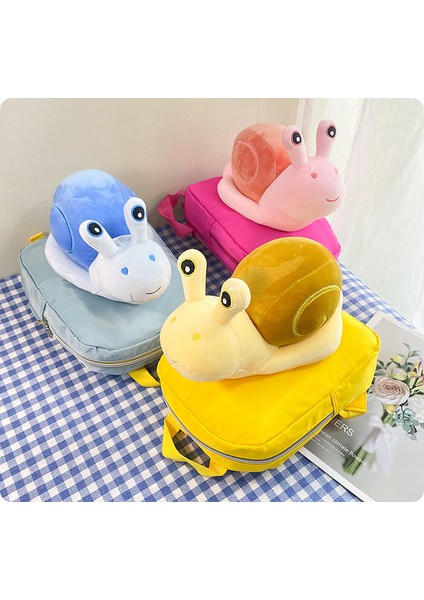 Karikatür Peluş Salyangoz Sevimli Çocuk Sırt Çantası Anaokulu Kız Bebek Hafif Moda Sevimli Sırt Çantası (Yurt Dışından) fiyatları