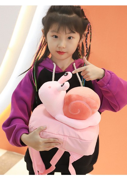 Karikatür Peluş Salyangoz Sevimli Çocuk Sırt Çantası Anaokulu Kız Bebek Hafif Moda Sevimli Sırt Çantası (Yurt Dışından) indirimleri