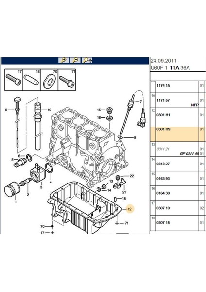 Karter Berlingo (0301H9-22234001-BRS0301H9)