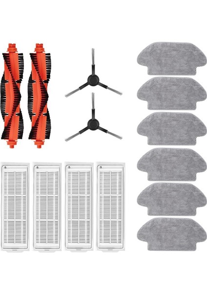 xiaomi Mi Robot Vakum Paspas Ana Yan Fırça Hepa Filtre Paspas Bezi (Yurt Dışından)