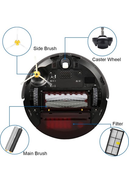 irobot Roomba 800 900 Serisi 850 860 861 İçin Yedek Parça Kiti (Yurt Dışından) indirimleri