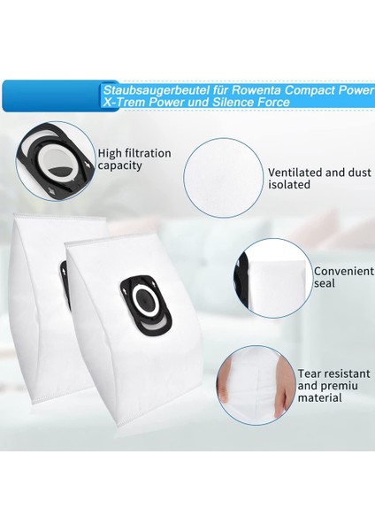 rowenta Hygiene+ ZR200520 ZR200720 İçin Elektrikli Süpürge Torbaları (Yurt Dışından) fiyatları