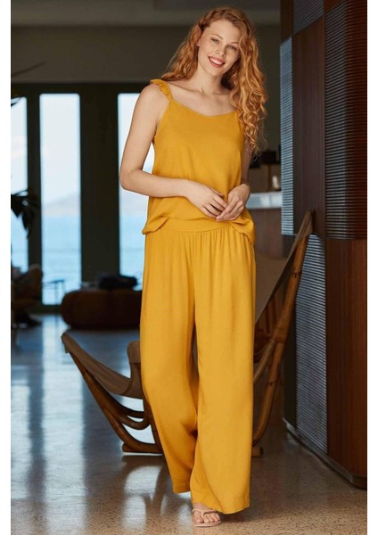 8514 Pijama Takım Sarı