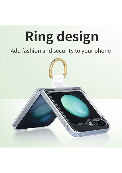 Samsung Galaxy Z Flip5 5g Altın Için Ring Pc Telefon Kılıfı (Yurt Dışından) modelleri