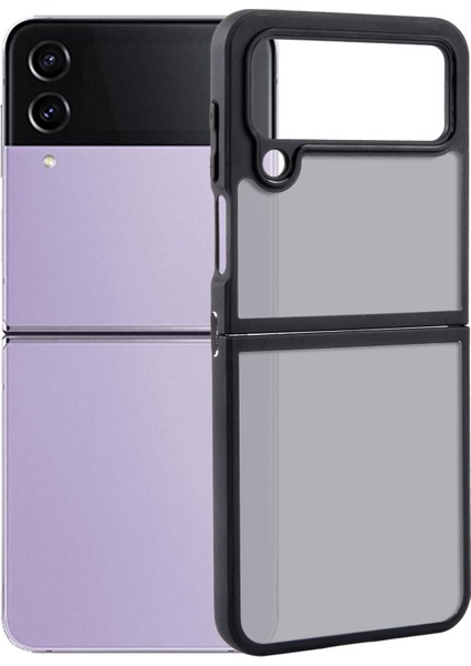 Samsung Galaxy Z Flip4 Için Mat Siyah Telefon Kılıfı (Yurt Dışından)