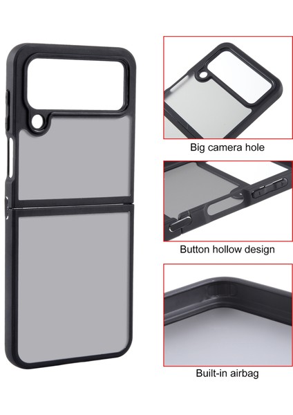 Samsung Galaxy Z Flip4 Için Mat Siyah Telefon Kılıfı (Yurt Dışından) modelleri