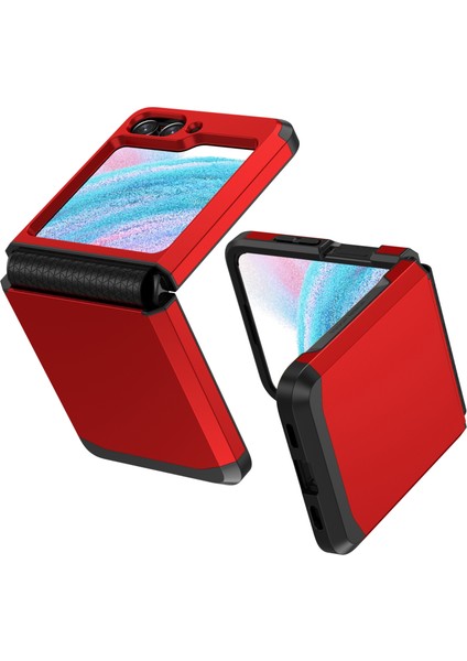 Samsung Galaxy Z Flip5 Kırmızı Için 2'de 1 Tpu Hibrid Pc Telefon Kılıfı (Yurt Dışından) fiyatları