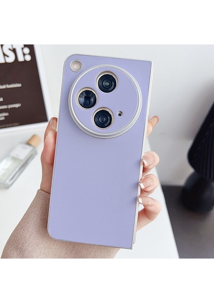 Oppo Için Pearlescent Boya Pu Kılıfı N3 Mor Bul (Yurt Dışından)