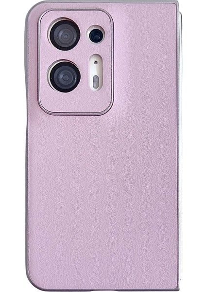 Oppo Için Pearlescent Boya Pu Kılıfı N2 Pembe Bul (Yurt Dışından)