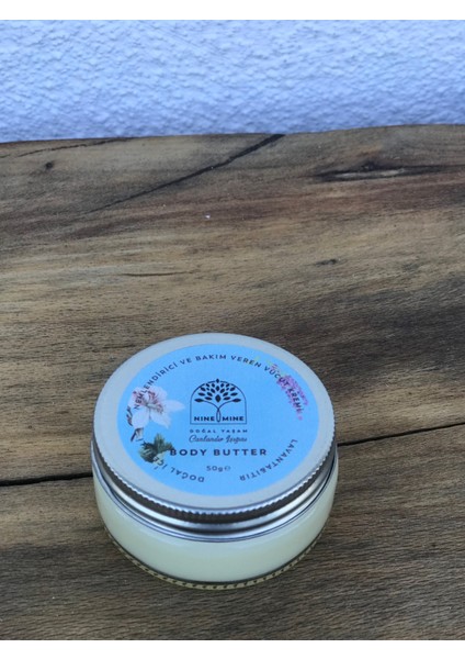 Nine&Mine Doğal Yaşam Doğal Içerikli Nemlendirici Bakım Kremi -Body Butter (Lavanta&Itır)