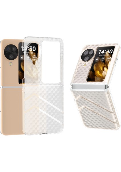 Oppo Için Dalga Deseni Buzlu Çanta N3 Flip Multicolor Bulun (Yurt Dışından)