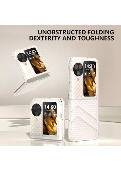 Oppo Için Dalga Deseni Buzlu Çanta N3 Flip Multicolor Bulun (Yurt Dışından)