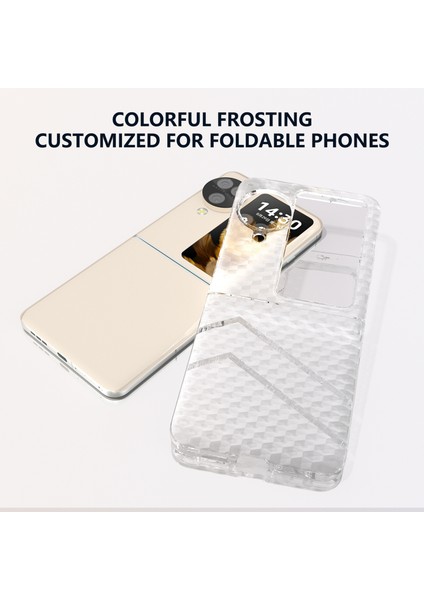 Oppo Için Dalga Deseni Buzlu Çanta N3 Flip Multicolor Bulun (Yurt Dışından)