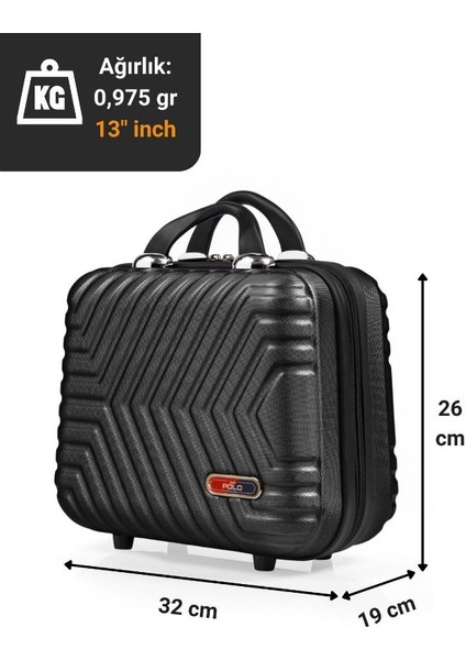 Suitcase Abs Siyah Makyaj & El Çantası 615.01 indirimleri