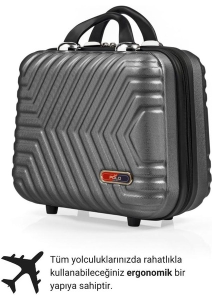 Suitcase Abs Koyu Gri Makyaj & El Çantası 615.02 fırsatları