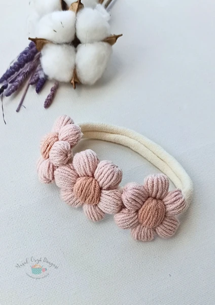 Masal Örgü Dünyası Amigurumi El Emeği Yumuşacık Saç Bandı / Bandanası - Hair Band / Bandana