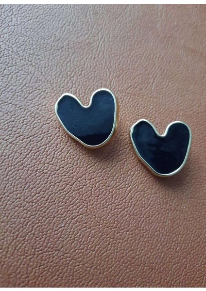 Kalp Desenli 2,5cm Metal Düğme 1 Paket 4 Adet