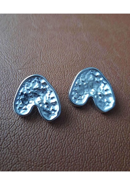 Kalp Desenli 2,5cm Metal Düğme 1 Paket 5 Adet