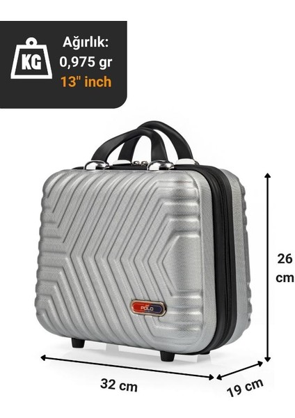 Suitcase Abs Gümüş Gri Makyaj & El Çantası 615.03 indirimleri