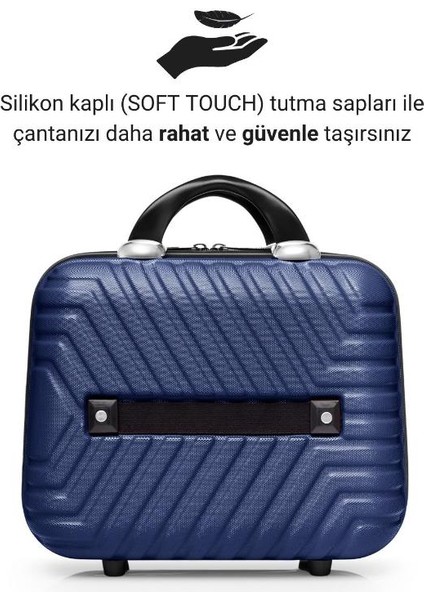 Suitcase Abs Lacivert Makyaj & El Çantası 615.04 modelleri