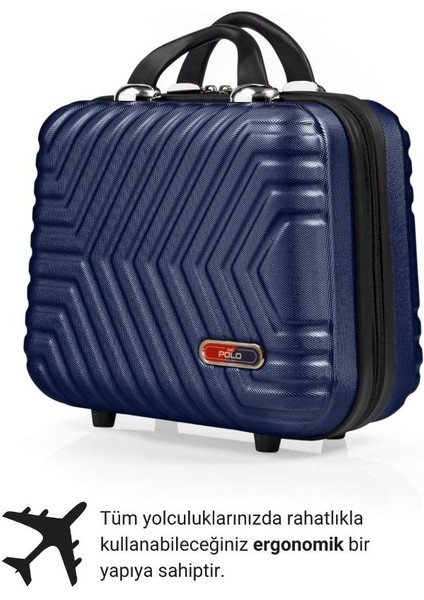 Suitcase Abs Lacivert Makyaj & El Çantası 615.04 fırsatları