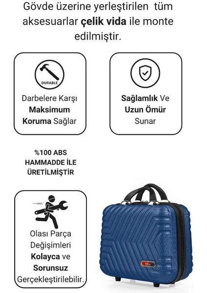 Suitcase Abs Çivit Mavi Makyaj & El Çantası 615.05 fiyatları