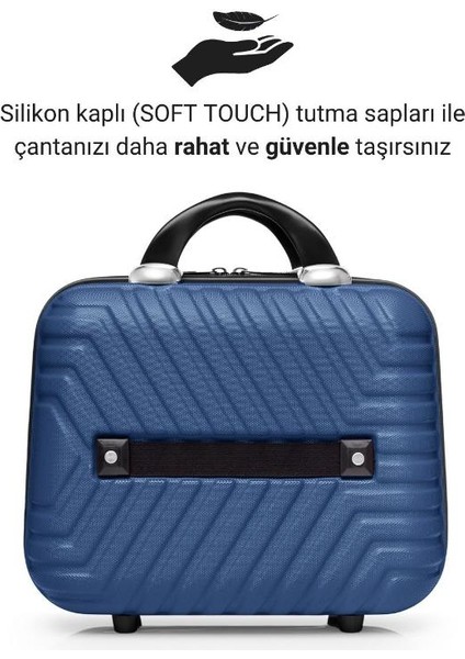 Suitcase Abs Çivit Mavi Makyaj & El Çantası 615.05 modelleri